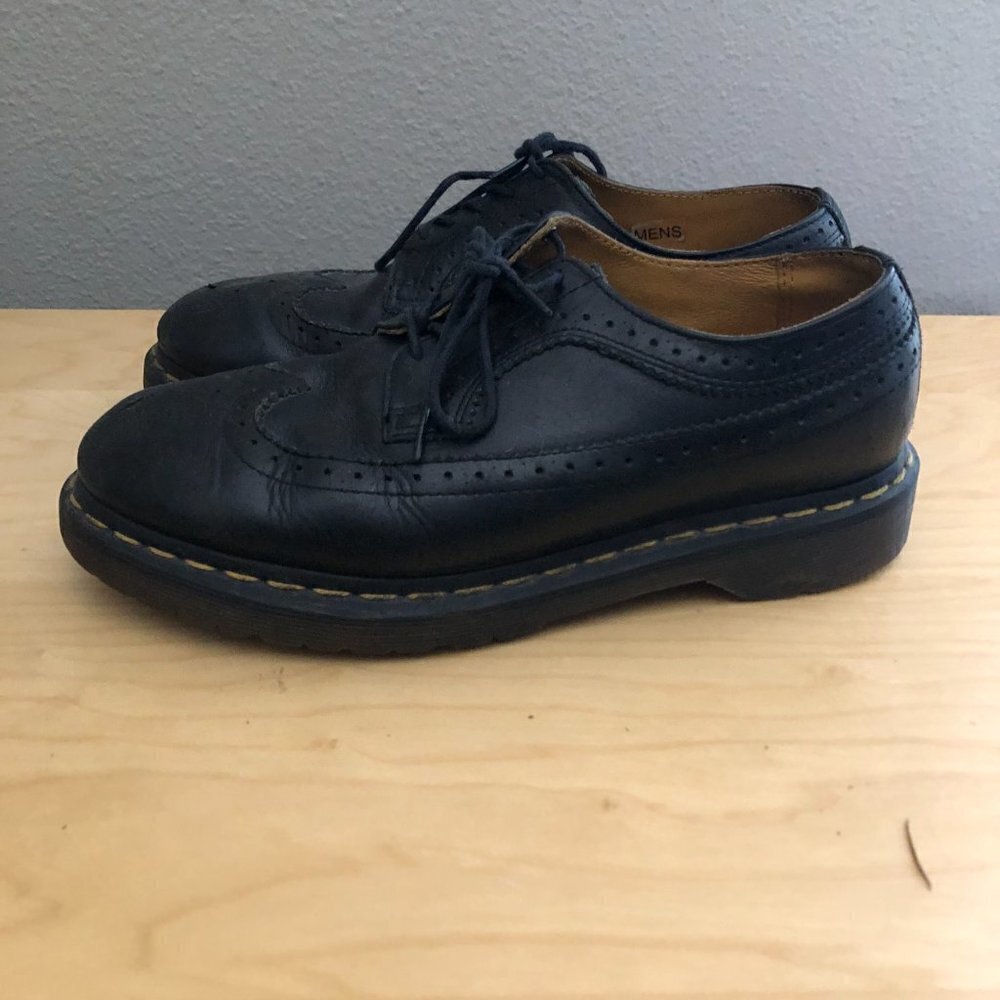 DR. MARTENS Leather Chunky Wingtip Oxford Brogues - Y2K